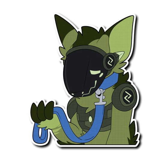 ⛓ Стикер «Viridian Protogen» для Telegram