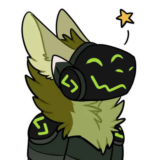 ✨ Стикер «Viridian Protogen» для Telegram