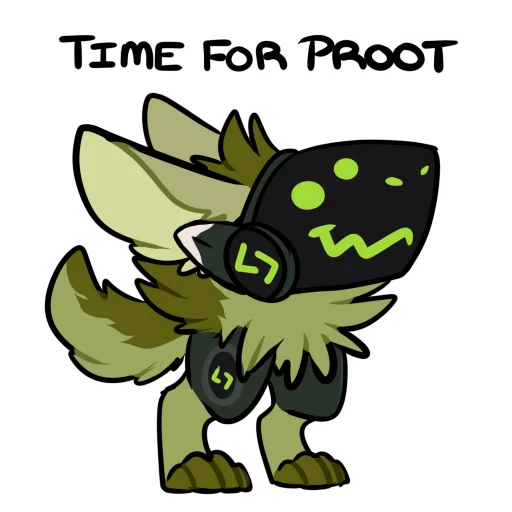 🟢 Стикер «Viridian Protogen» для Telegram