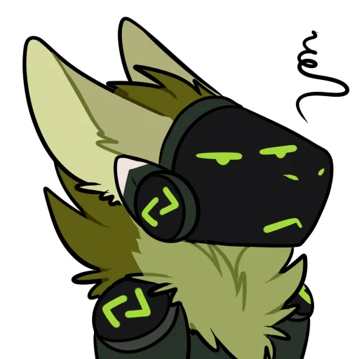 ➿ Стикер «Viridian Protogen» для Telegram