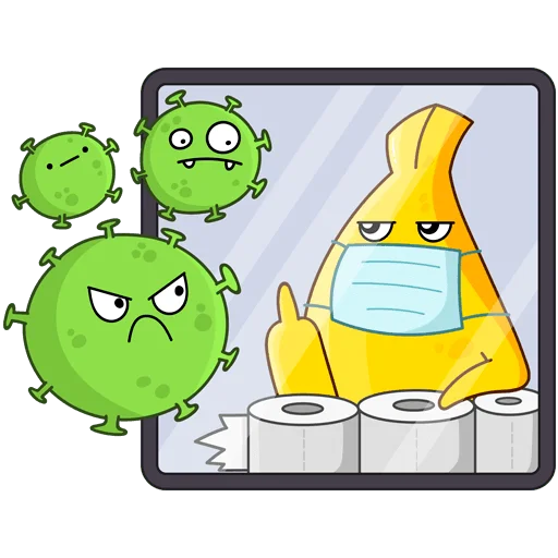Стикерпак Virus для Telegram