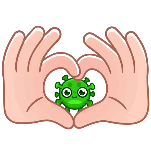 🫶 Стикер «virus gifts» для Telegram
