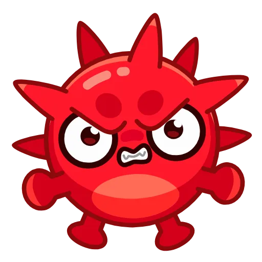 😡 Стикер «virus gifts» для Telegram