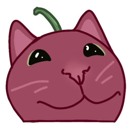🙂 Стикер «Клубникот и Вишкотя» для Telegram