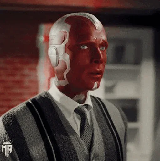 📺 Стикер «Vision Paul Bettany» для Telegram