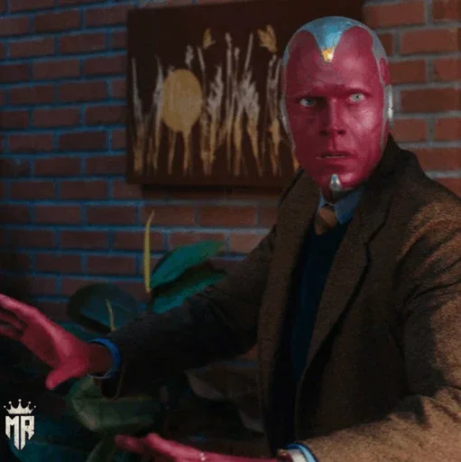 📺 Стикер «Vision Paul Bettany» для Telegram