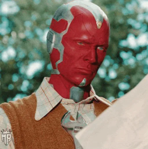📺 Стикер «Vision Paul Bettany» для Telegram