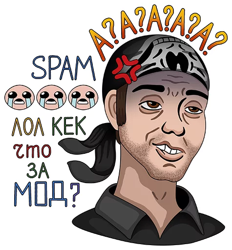 😷 Стикер «VitecP» для Telegram