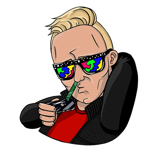 🥴 Стикер «Vitya AK» для Telegram