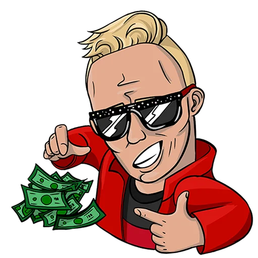🤑 Стикер «Vitya AK» для Telegram