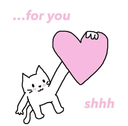 🤍 Стикер «LOVELOVELOVE» для Telegram