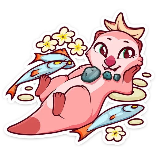 👑 Стикер «Виви и Уттер» для Telegram