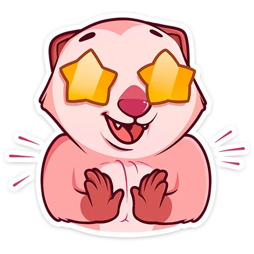 🤩 Стикер «Виви и Уттер» для Telegram