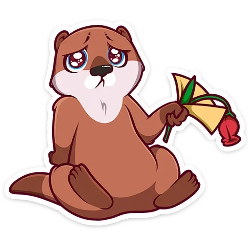 😭 Стикер «Виви и Уттер» для Telegram