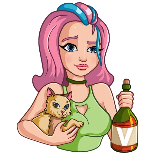 😼 Стикер «Ви Няша» для Telegram