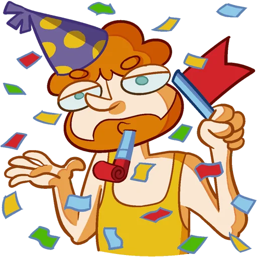 🥳 Стикер «Милый Славик Без Текста» для Telegram