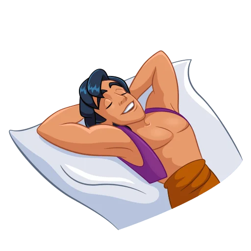 😴 Стикер «Аладдин Без Текста» для Telegram