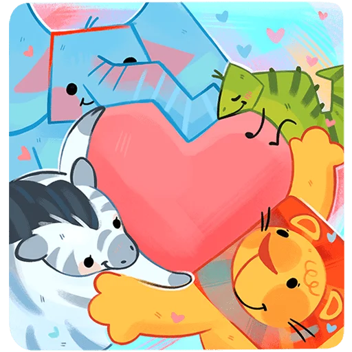 🥰 Стикер «Животная братва Без Текста» для Telegram