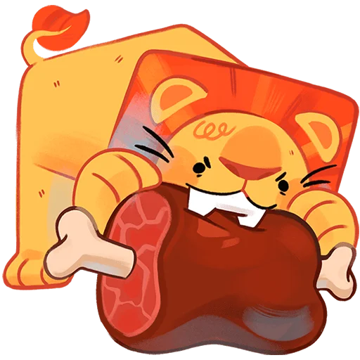 🍖 Стикер «Животная братва Без Текста» для Telegram