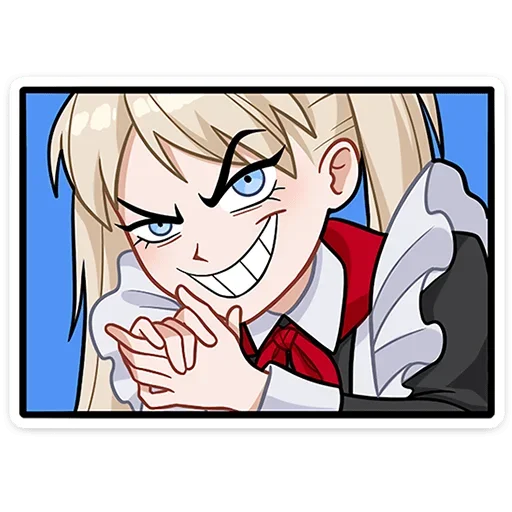 😈 Стикер «Анечка» для Telegram