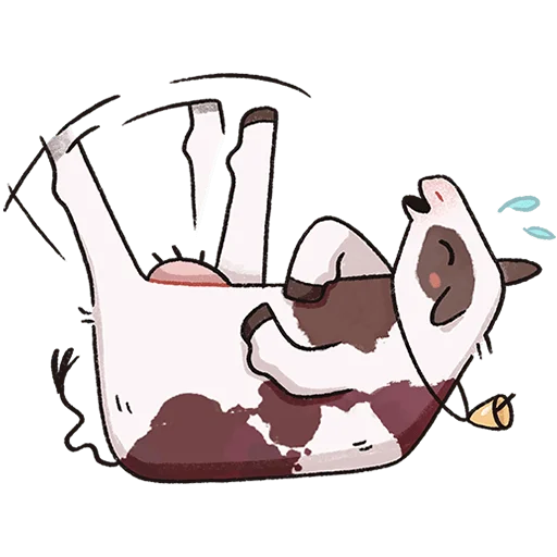 🐮 Стикер «Апрелька» для Telegram