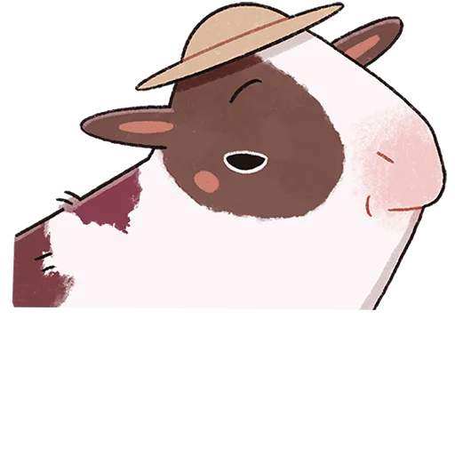 🐮 Стикер «Апрелька без текста» для Telegram