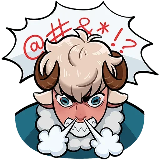 🤬 Стикер «Ариес Без Текста» для Telegram