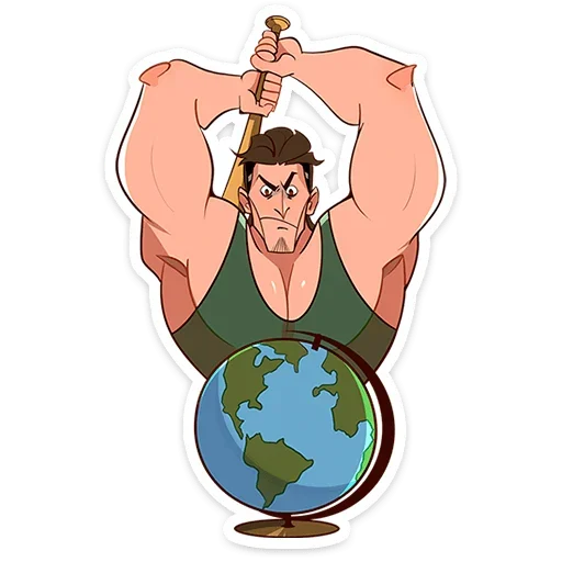 🌏 Стикер «Арни» для Telegram