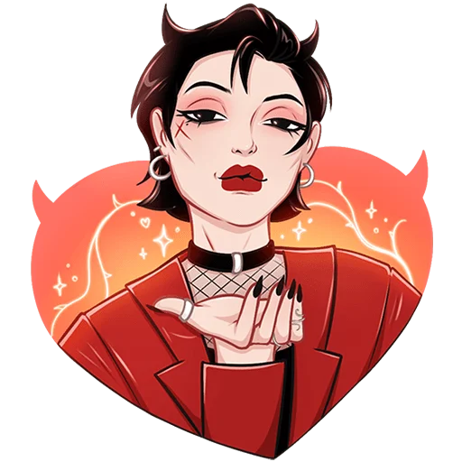 😘 Стикер «Азазель Без Текста» для Telegram