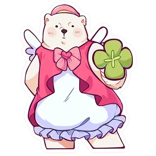 🍀 Стикер «Мишка Малышка» для Telegram