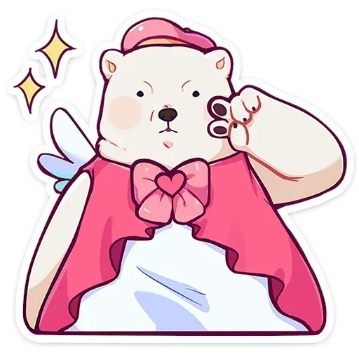 😠 Стикер «Мишка Малышка» для Telegram