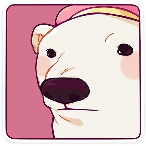 🫥 Стикер «Мишка Малышка» для Telegram