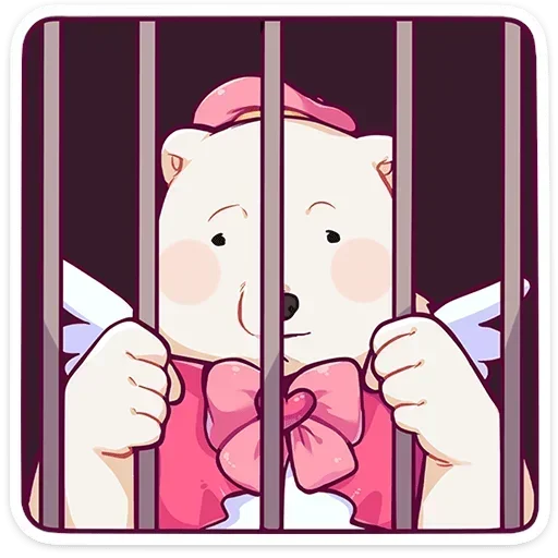😕 Стикер «Мишка Малышка» для Telegram