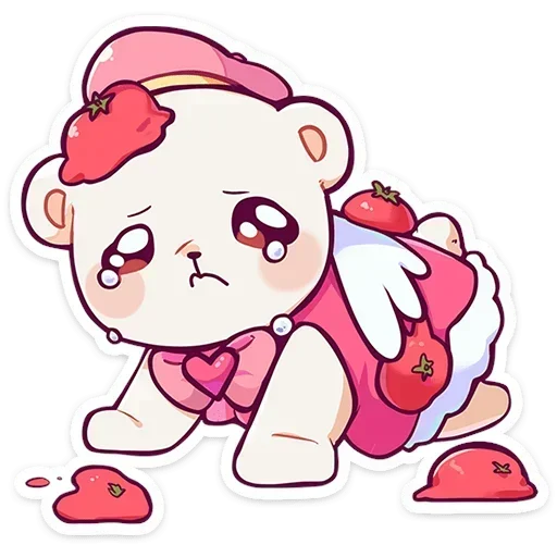 😢 Стикер «Мишка Малышка» для Telegram