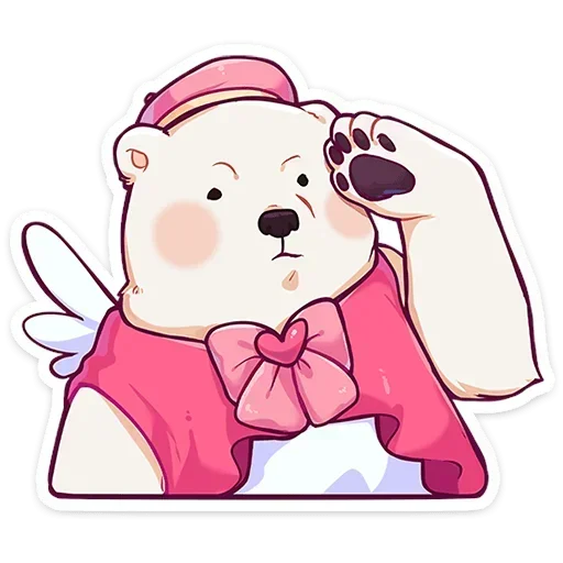 🫡 Стикер «Мишка Малышка» для Telegram