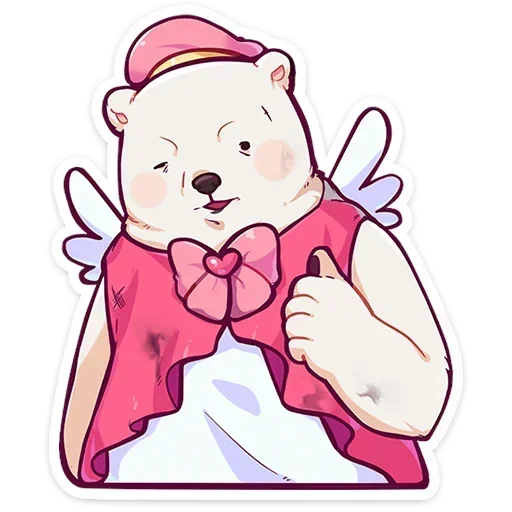 👍 Стикер «Мишка Малышка» для Telegram