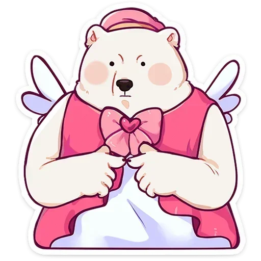 🥺 Стикер «Мишка Малышка» для Telegram