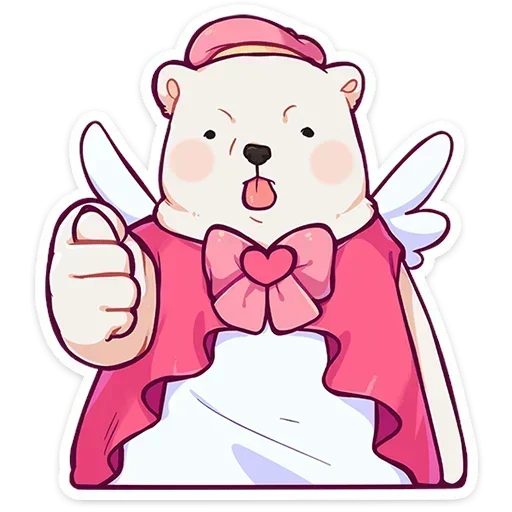 😝 Стикер «Мишка Малышка» для Telegram