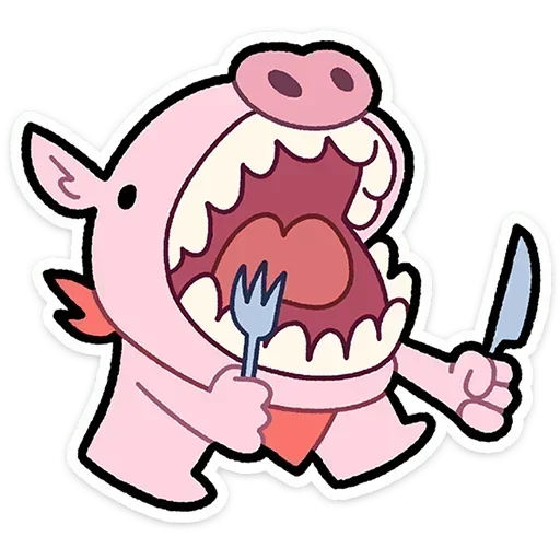 🍽 Стикер «Бекончик» для Telegram