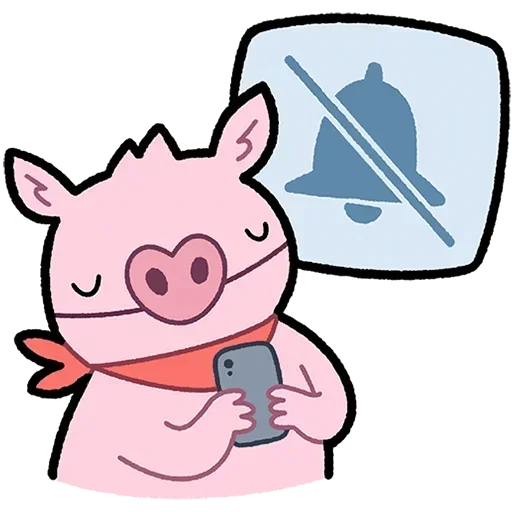 🔇 Стикер «Бекончик Без Текста» для Telegram