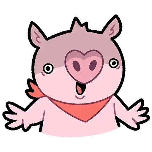 🐽 Стикер «Бекончик Без Текста» для Telegram