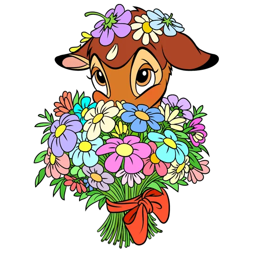 💐 Стикер «Бемби Без Текста» для Telegram