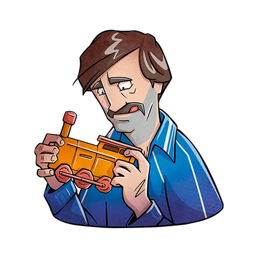 🚂 Стикер «Батя Без Текста» для Telegram