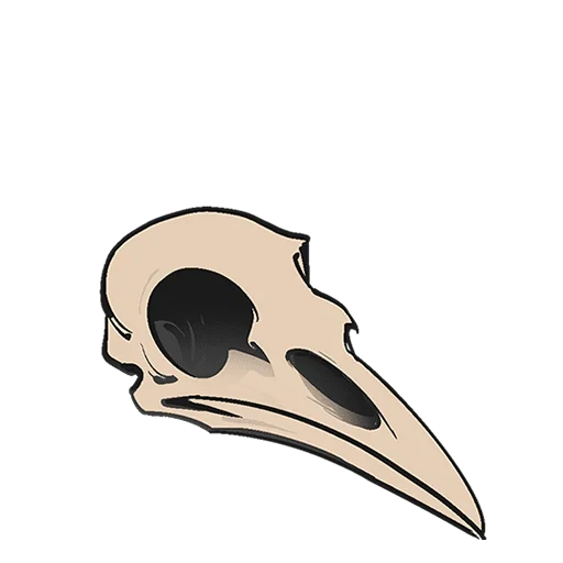 💀 Стикер «Ворон Морон Без Текста» для Telegram