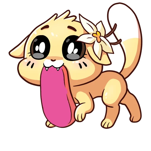 🥩 Стикер «Бисквит и Ванилька вместе навсегда Без Текста» для Telegram