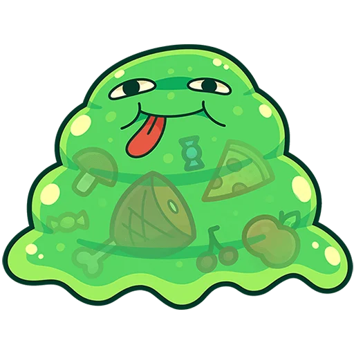 😋 Стикер «Блупи Без Текста» для Telegram