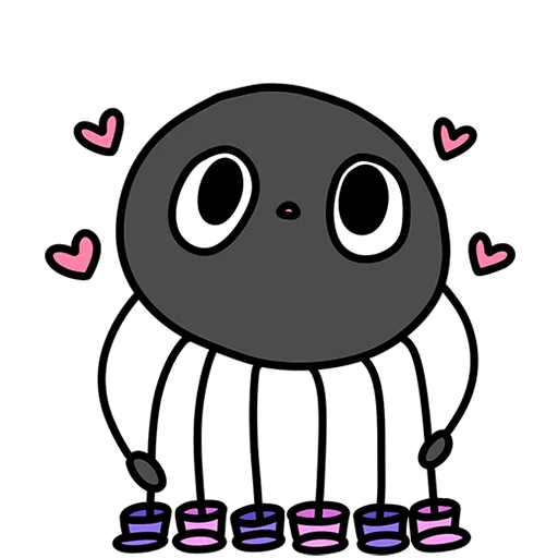 🥰 Стикер «Насекомые и их знакомые Без текста» для Telegram