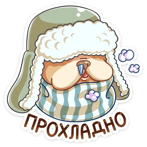 ❄️ Стикер «Булька» для Telegram