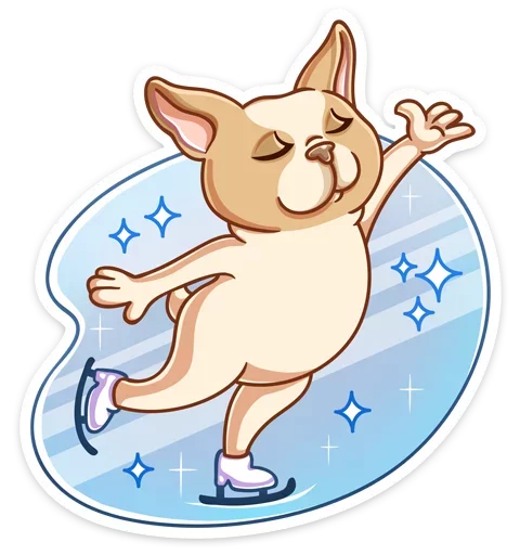 ⛸ Стикер «Булька» для Telegram