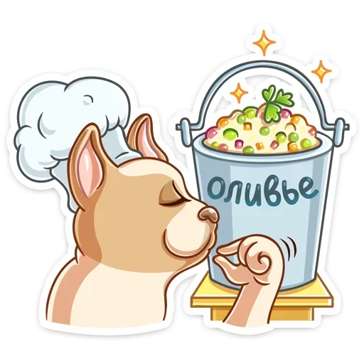 🥗 Стикер «Булька» для Telegram